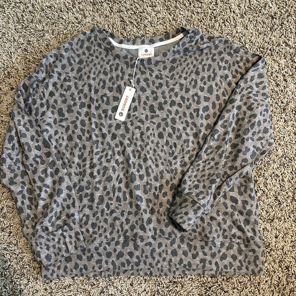 Sundry Sweaters - Sundry leopard sweater size M***NWT***